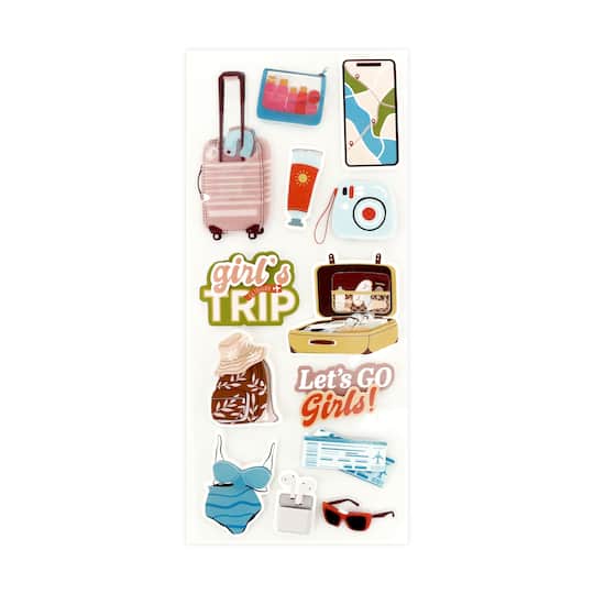 Girl's Trip 3D Stickers by Recollections™
